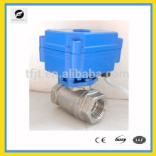 CTF001 UPVC Stain;ess Steel 304 DC12V mini motor valves for industrial water working system